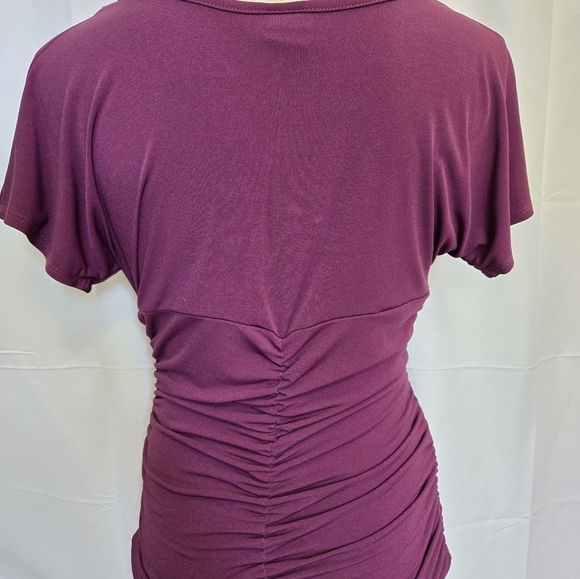 Vanity Cap Sleeve Ruched Top - Picture 2 of 6